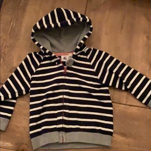 Petit bateau striped hooded sweatshirt